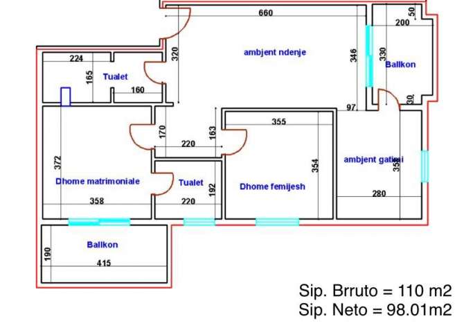 Shtepi ne shitje 2+1 ne Tirane - 199,999 Euro