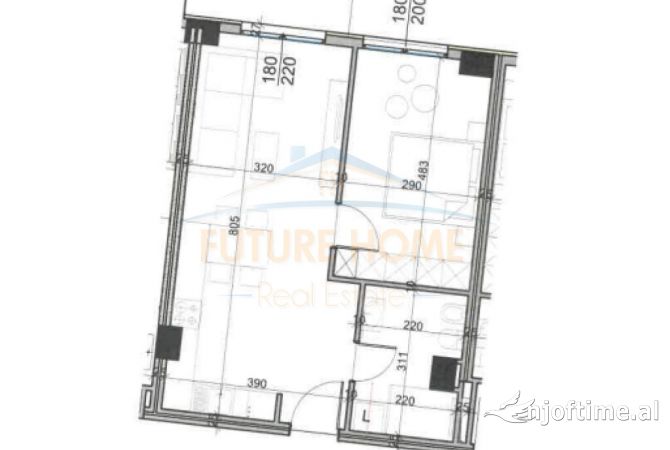 Shtepi ne shitje 1+1 ne Tirane - 68,400 Euro