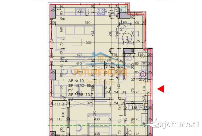 Shtepi ne shitje 2+1 ne Tirane - 132,300 Euro