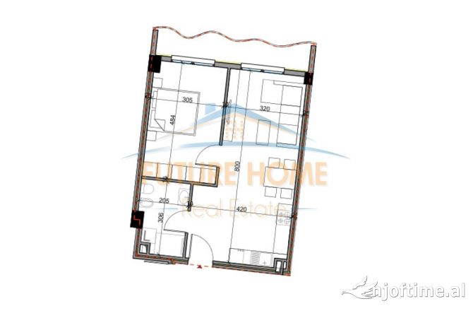 Shtepi ne shitje 1+1 ne Tirane - 70,500 Euro