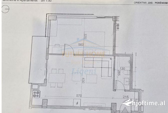 Shtepi ne shitje 1+1 ne Tirane - 125,000 Euro