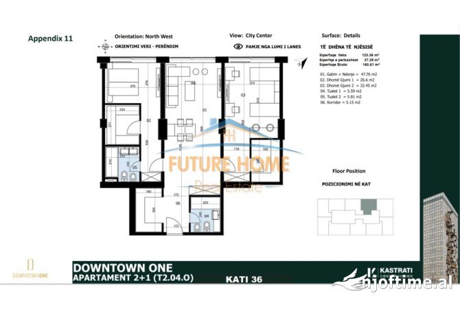 Casa in vendita 2+1 a Tirana - 738,827 Euro