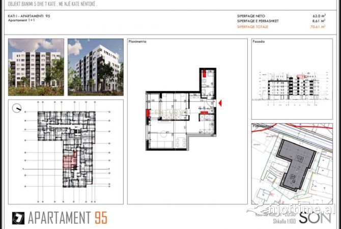 Shtepi ne shitje 1+1 ne Tirane - 80,500 Euro