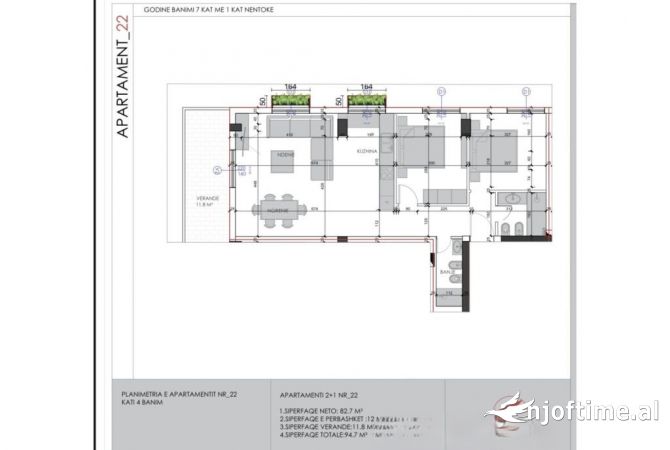 Shtepi ne shitje 2+1 ne Tirane - 155,300 Euro