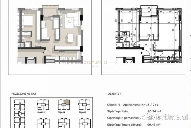 Shtepi ne shitje 2+1 ne Tirane - 140,000 Euro