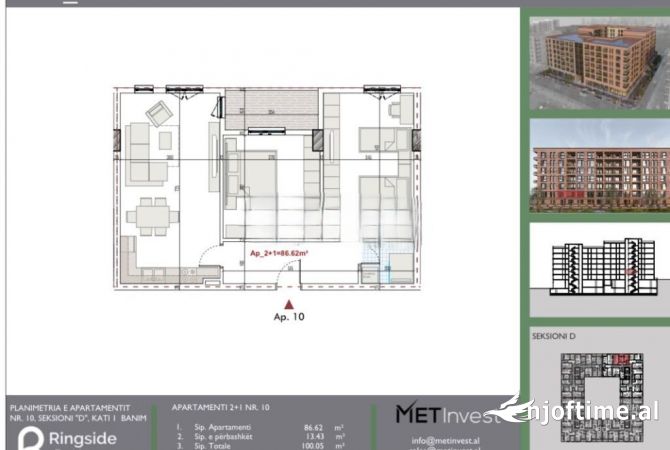 Shtepi ne shitje 2+1 ne Tirane - 95,000 Euro