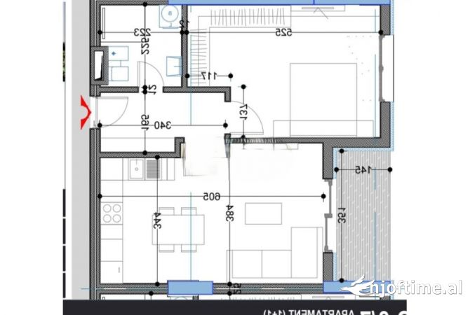 Shtepi ne shitje 1+1 ne Tirane - 71,500 Euro