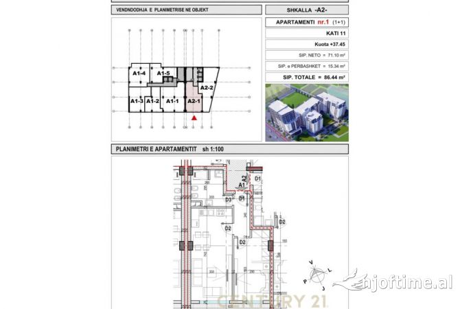 Shtepi ne shitje 1+1 ne Tirane - 138,000 Euro