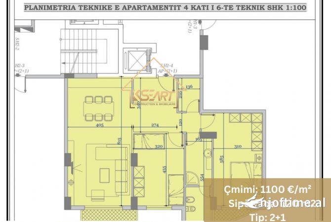 Shtepi ne shitje 2+1 ne Vlore - 132,000 Euro