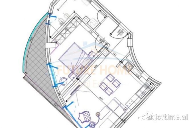 Shtepi ne shitje 1+1 ne Tirane - 127,000 Euro