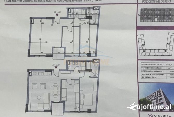 Shtepi ne shitje 2+1 ne Tirane - 145,000 Euro