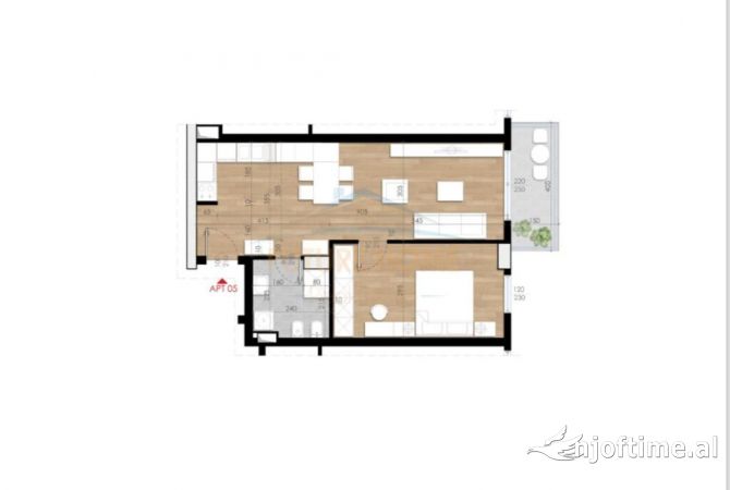 Shtepi ne shitje 1+1 ne Tirane - 111,000 Euro
