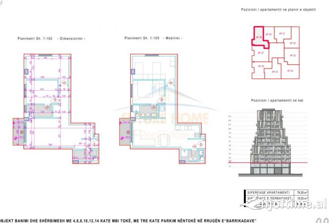 Shtepi ne shitje 2+1 ne Tirane - 227,712 Euro