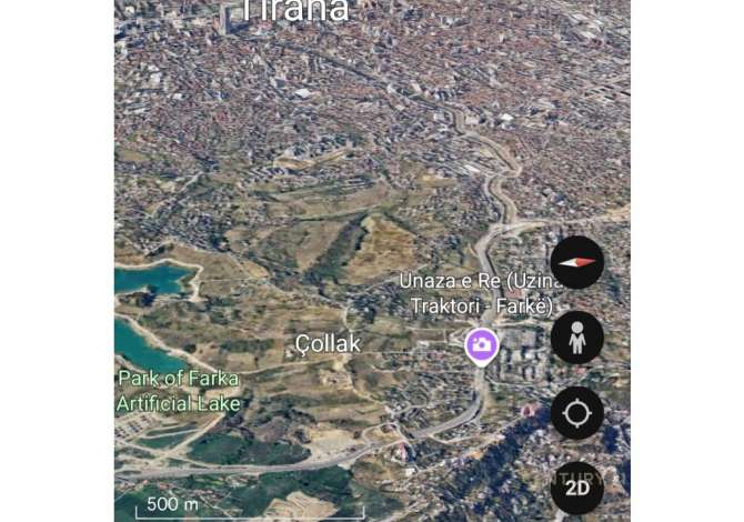 Truall ose Toke  ne Tirane - 496,000 Euro