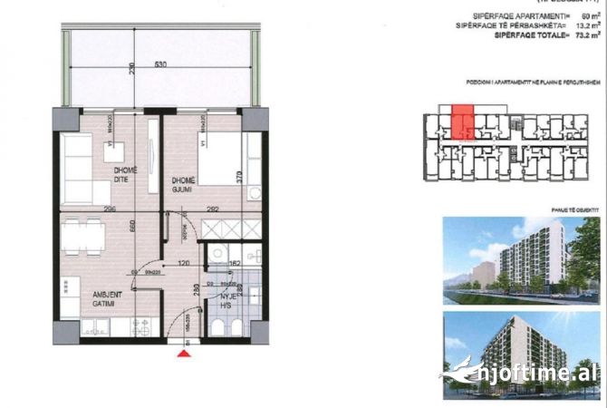 Shtepi ne shitje 1+1 ne Tirane - 98,800 Euro