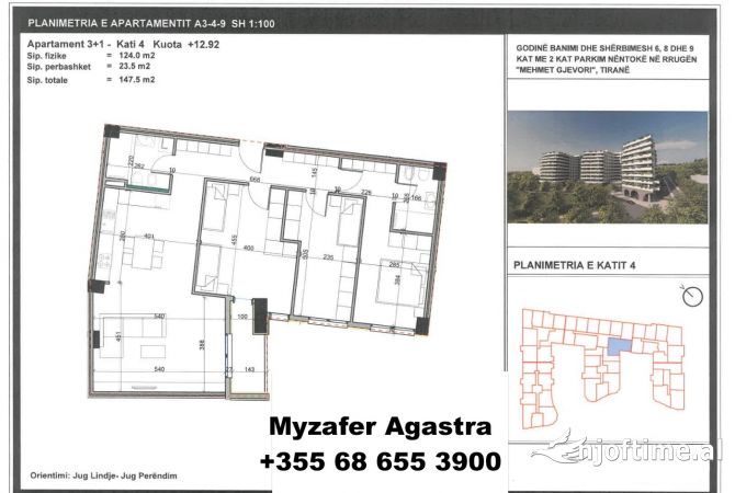 Shtepi ne shitje 3+1 ne Tirane - 147,500 Euro