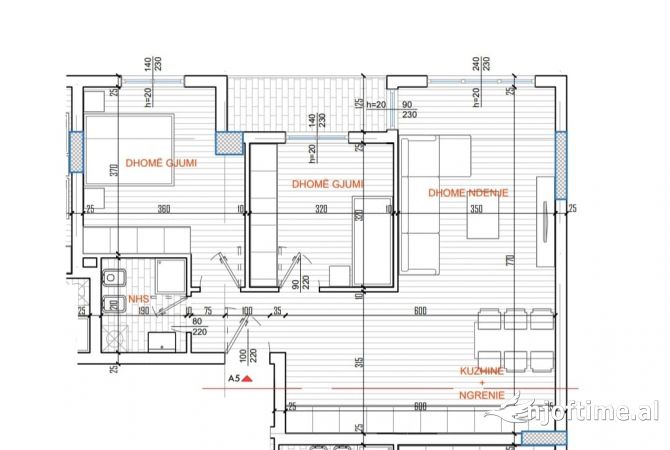 House for Sale 2+1 in Tirana - 154,605 Euro