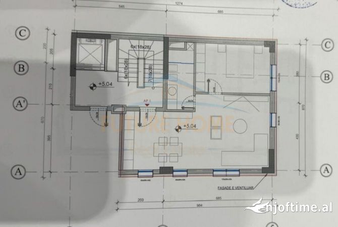 Shtepi ne shitje 1+1 ne Tirane - 248,850 Euro