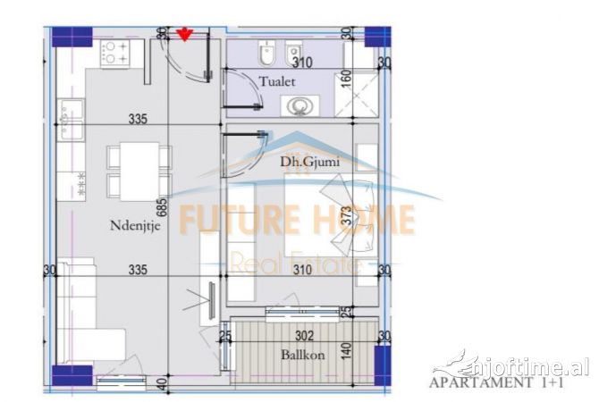 Casa in vendita 1+1 a Tirana - 75,000 Euro