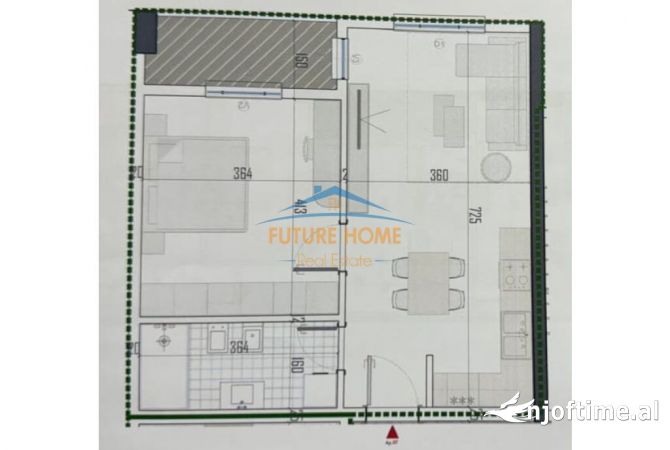 Shtepi ne shitje 1+1 ne Tirane - 74,920 Euro