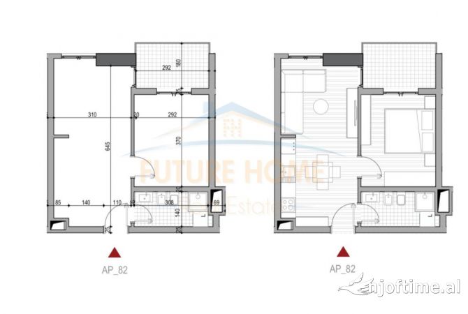 Shtepi ne shitje 1+1 ne Tirane - 80,000 Euro