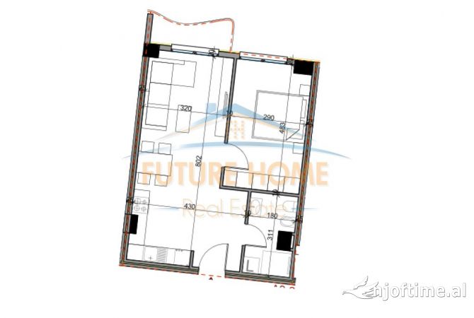 Shtepi ne shitje 1+1 ne Tirane - 72,000 Euro