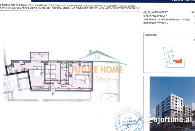 Shtepi ne shitje 2+1 ne Tirane - 173,000 Euro