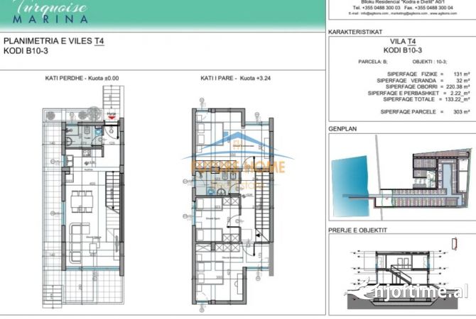 Shtepi ne shitje 3+1 ne Durres - 400,000 Euro