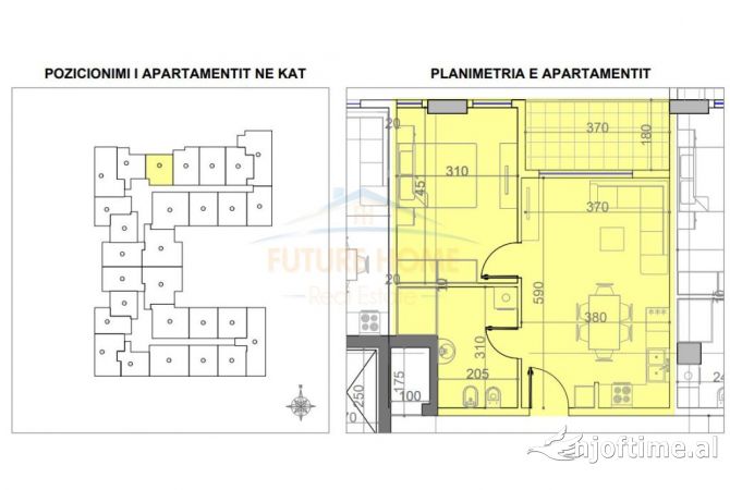 Shtepi ne shitje 1+1 ne Tirane - 67,840 Euro
