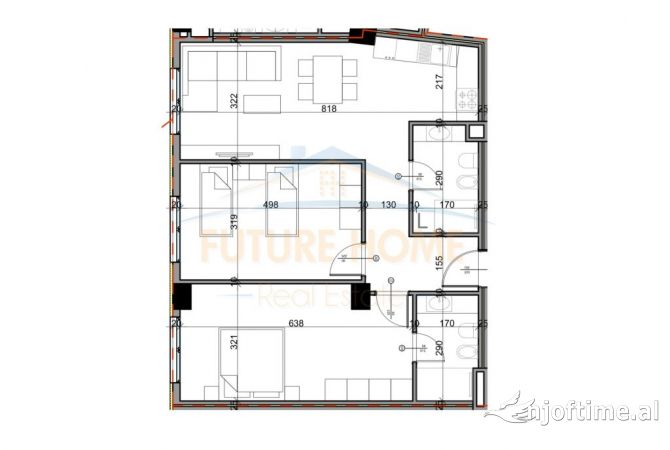 House for Sale 2+1 in Tirana - 103,700 Euro