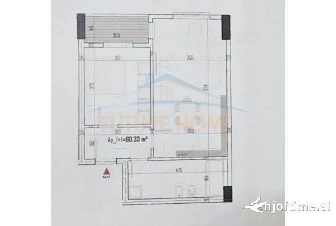 Shtepi ne shitje 2+1 ne Tirane - 69,450 Euro