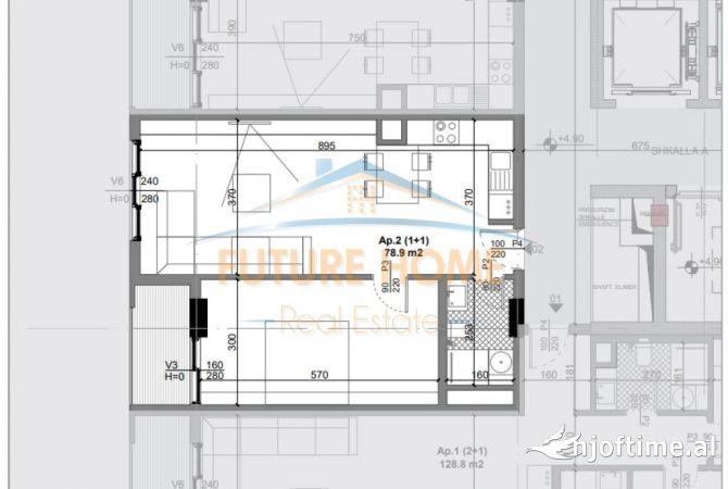 Shtepi ne shitje 1+1 ne Tirane - 72,000 Euro