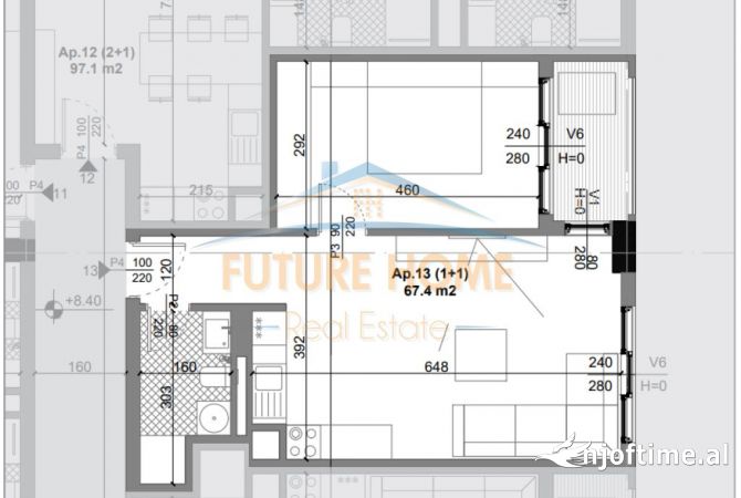 Shtepi ne shitje 1+1 ne Tirane - 61,500 Euro