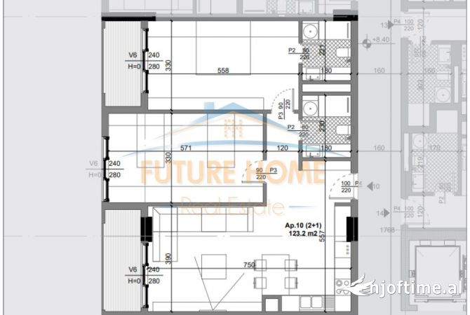 Shtepi ne shitje 2+1 ne Tirane - 112,500 Euro