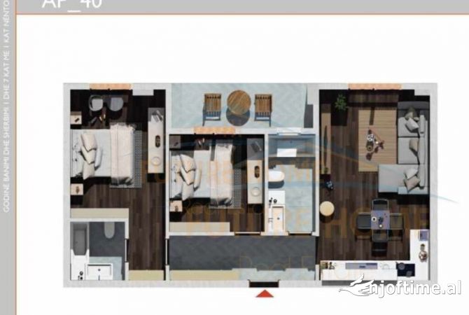 Shtepi ne shitje 2+1 ne Tirane - 77,000 Euro