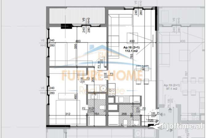 Shtepi ne shitje 2+1 ne Tirane - 102,000 Euro
