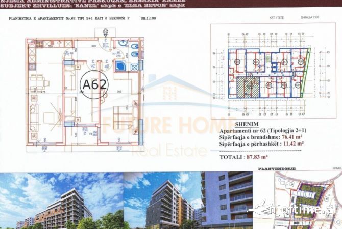Shtepi ne shitje 2+1 ne Tirane - 87,830 Euro
