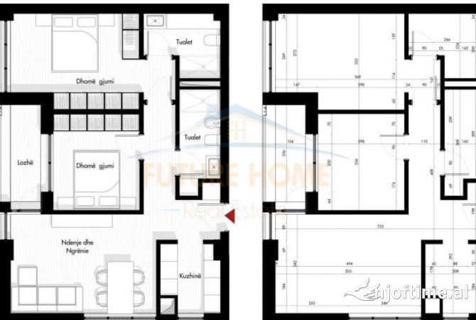 Shtepi ne shitje 2+1 ne Tirane - 155,730 Euro