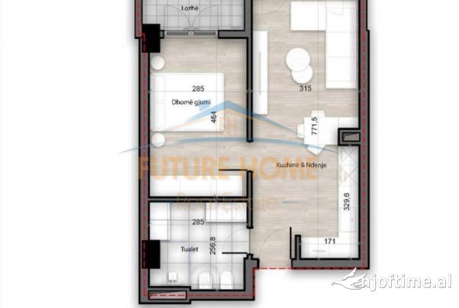 Shtepi ne shitje 1+1 ne Tirane - 101,500 Euro