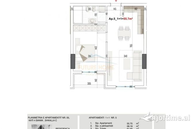 Casa in vendita 1+1 a Tirana - 77,900 Euro