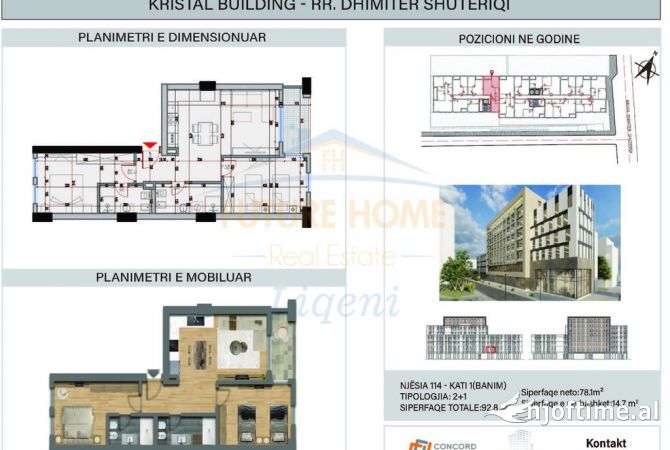 Shtepi ne shitje 2+1 ne Tirane - 250,560 Euro
