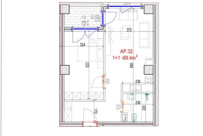 Shtepi ne shitje 1+1 ne Tirane - 126,170 Euro