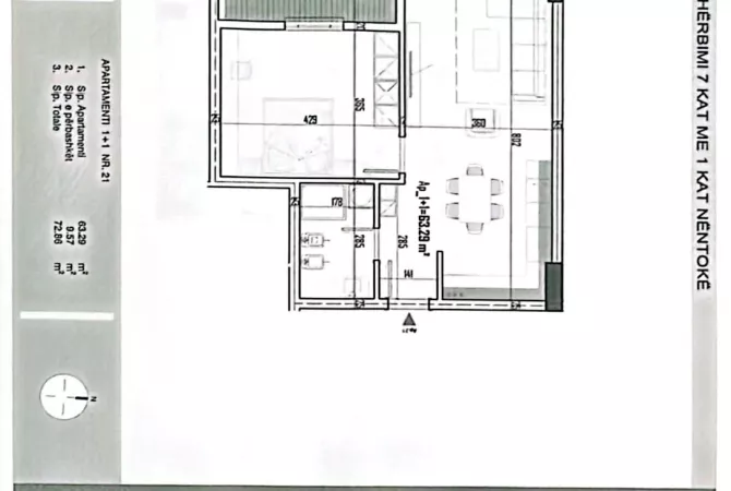 Shtepi ne shitje 1+1 ne Tirane - 76,500 Euro