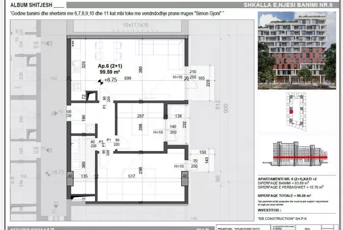 Shtepi ne shitje 2+1 ne Tirane - 134,400 Euro