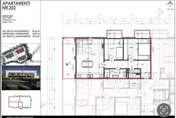 House for Sale 2+1 in Tirana - 173,000 Euro