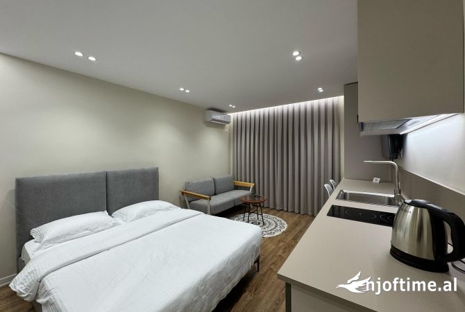 Shtepi ne shitje Apartament ne Tirane, 1+1, Mobilimi E mobiluar, Pagesa 183,999  Euro.