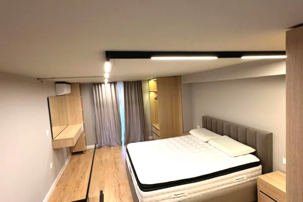 Shtepi ne shitje Apartament ne Tirane, 1+1, Mobilimi E mobiluar, Pagesa 119,130  Euro.
