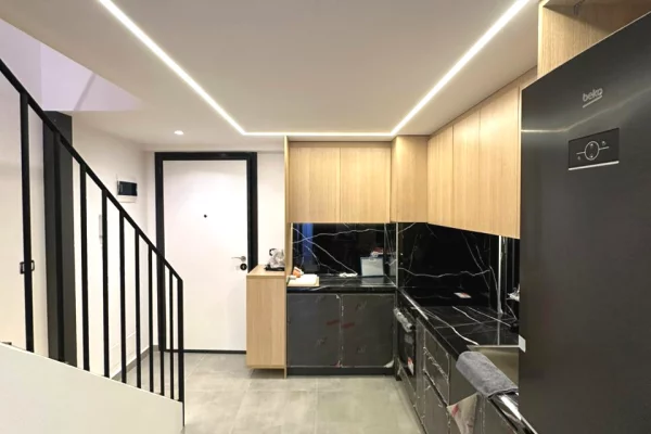 Shtepi ne shitje Duplex(shtepi me 2 kate) ne Tirane, 1+1, Mobilimi E mobiluar, Pagesa 122,009  Euro.