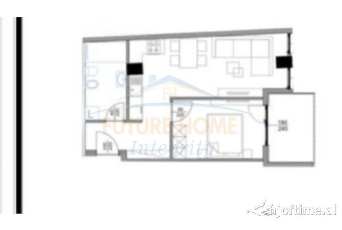 Shtepi ne shitje 1+1 ne Tirane - 115,500 Euro