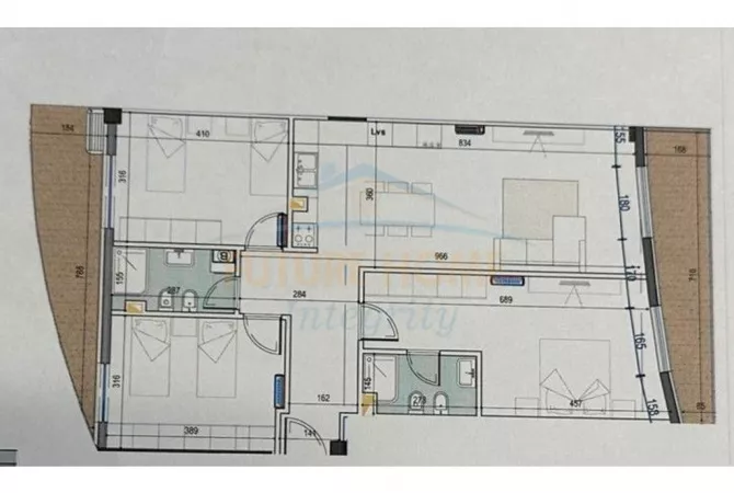 Shtepi ne shitje Apartament ne Tirane, 3+1, Mobilimi Bosh, pa mobiluar, Pagesa 334,400  Euro.